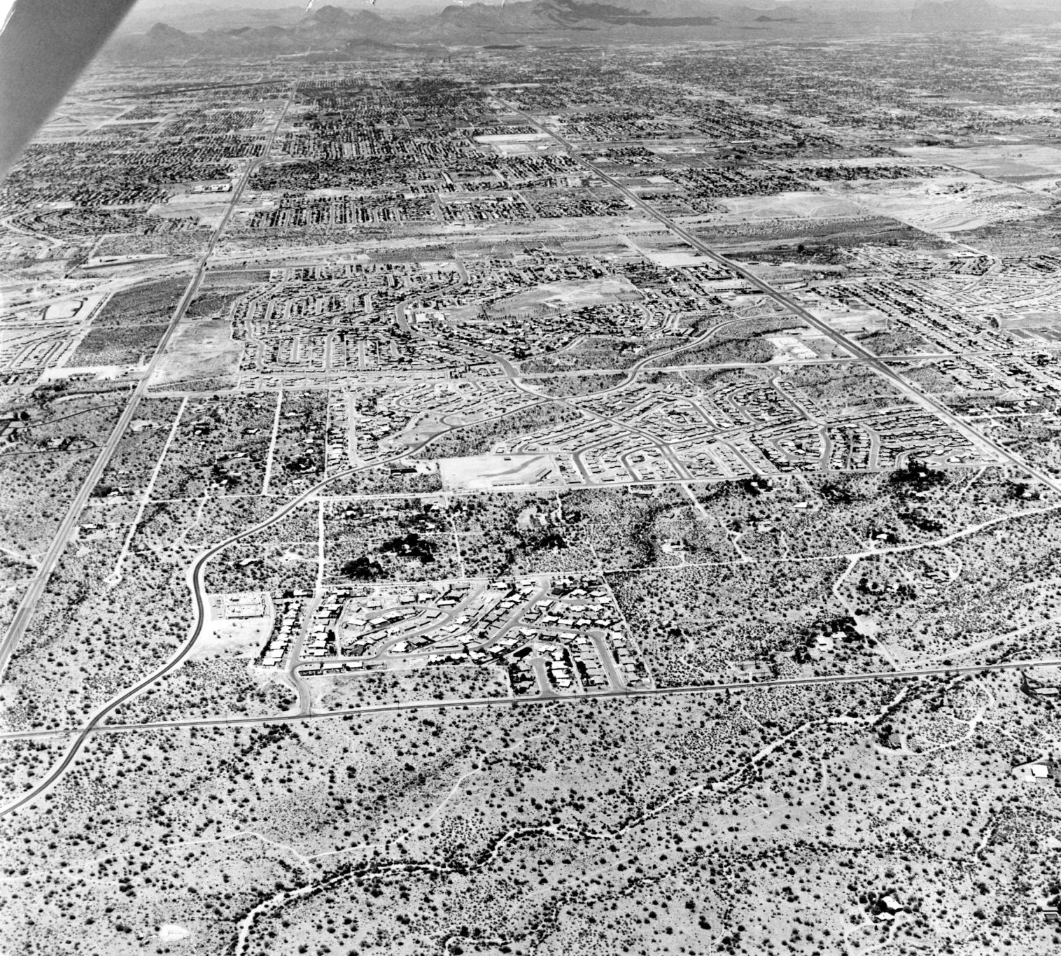 Historic archive aerial photos of Tucson